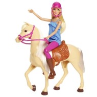 Muñeca Barbie Con  Caballo