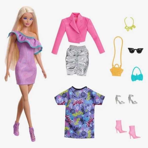 Barbie Fashionista 3 Modas Noche