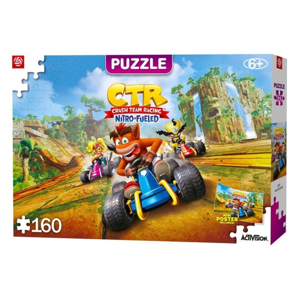 Crash Bandicoot Puzzle Kids Team Racing Nitro-Fueled (160 piezas)