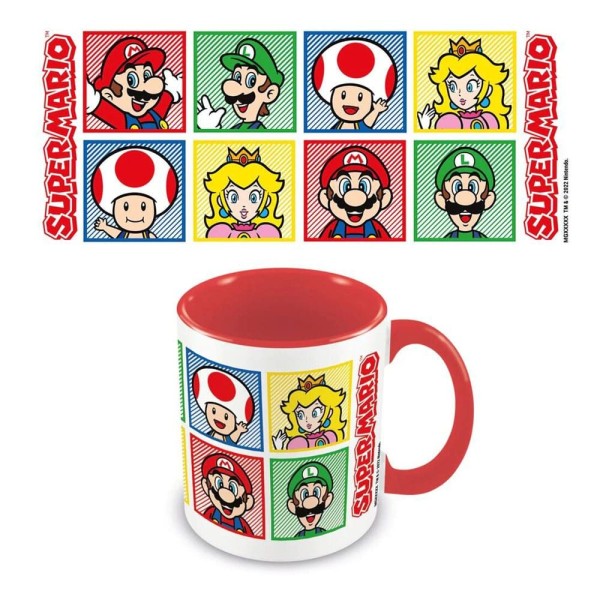 Super Mario Taza Characters