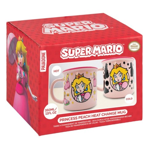 Super Mario Taza sensitiva al calor Princess Peach