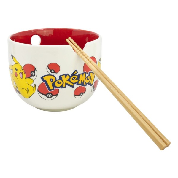 BOL PARA RAMEN CON PALILLOS FACE POKÉMON