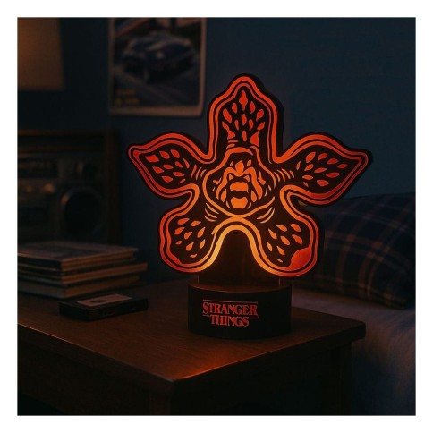 Stranger Things Laser Etched Lámpara Demogorgan