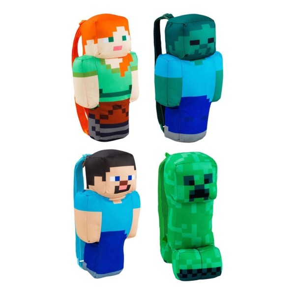 Minecraft Mochilas de peluche 30 cm Surtido