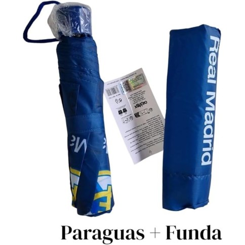 Paraguas Real Madrid Plegable Automático