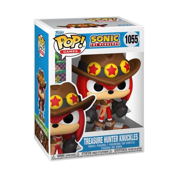 FUNKO SONIC THE HEDGEHOG POP GAMES VINYL FIGURA TREASURE HUNTER KNUCKLES 9CM 1055