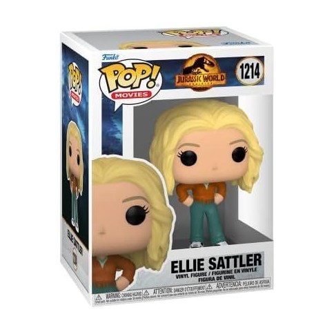 FUNKO JURASSIC WORLD POP DR ELLIE SATTLER 10CM 1214 (CAJA DESCOLORIDA)