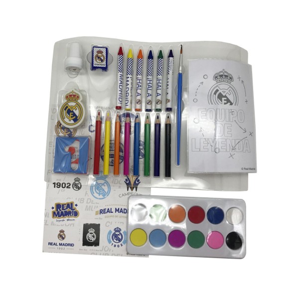 REAL MADRID SET ACTIVIDADES 38 PIEZAS HUCHA