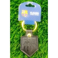 FC BARCELONA LLAVERO PIEL BANDERIN NEGRO
