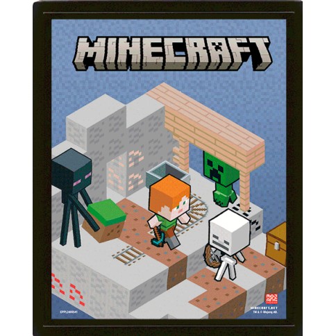 Poster 3d Minecraft