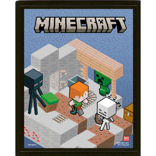 Poster 3d Minecraft