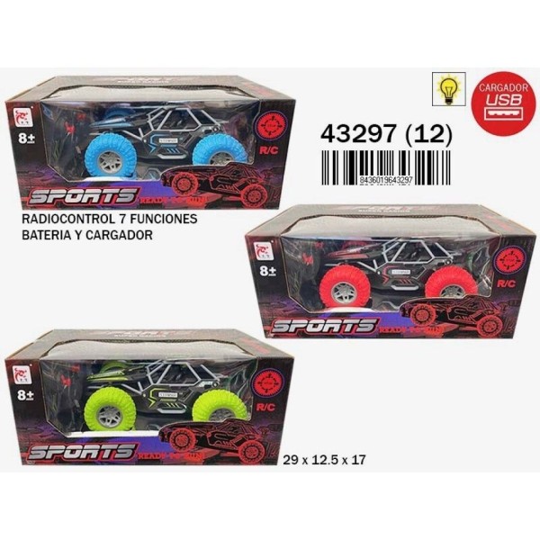 Teledirigido Buggy R/C Humo Batería Cargador USB