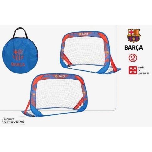 Set 2 Porterías de fútbol Pop Up FC Barcelona