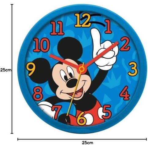 RELOJ DE PARED MICKEY MOUSE AZUL