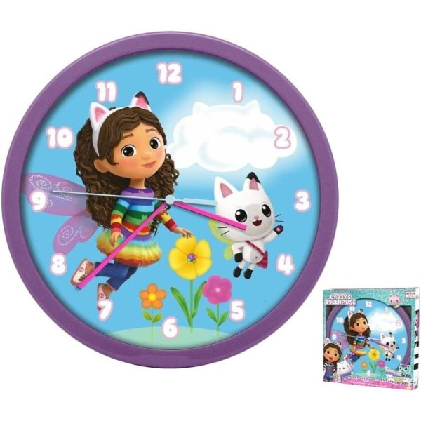 RELOJ DE PARED GABBYS DOLLHOUSE
