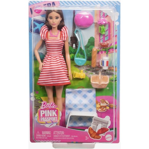 Muñeca Barbie Pink Passaport Paris