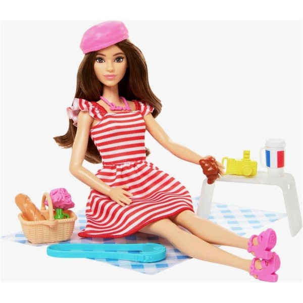Muñeca Barbie Pink Passaport Paris