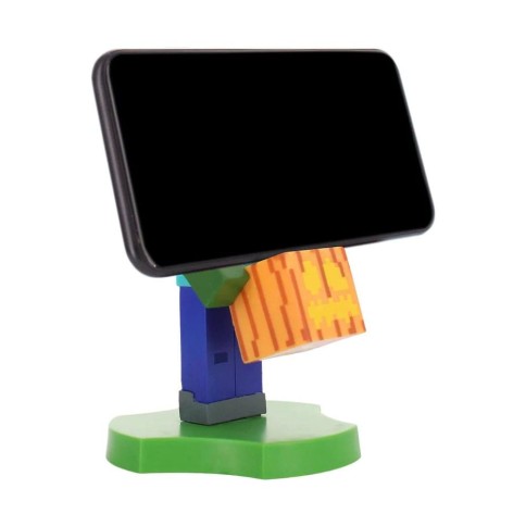 Minecraft soporte para dispositivos y teléfono Zombie Holdems Cable Guys 11cm