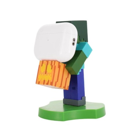 Minecraft soporte para dispositivos y teléfono Zombie Holdems Cable Guys 11cm