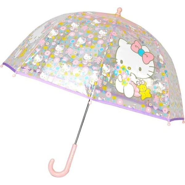 PARAGUAS HELLO KITTY INFANTIL TRANSPARENTE