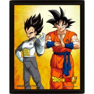 Póster 3D Goku y Vegeta