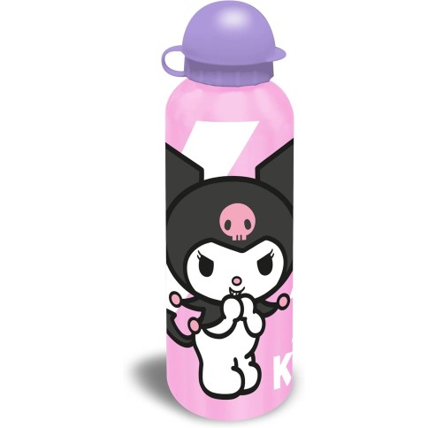 BOTELLA ALUMINIO KUROMI HELLO KITTY 500ML