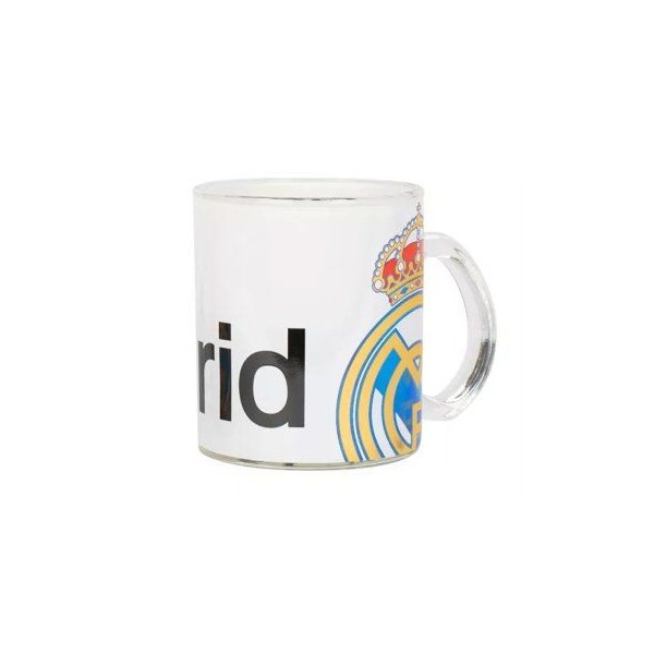 TAZA VIDRIO REAL MADRID 320ML