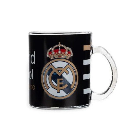 TAZA VIDRIO REAL MADRID 320ML