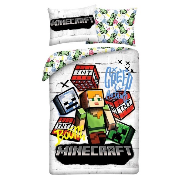 Minecraft Funda Nórdica Ver. 11 140 x 200 cm / 70 x 90 cm