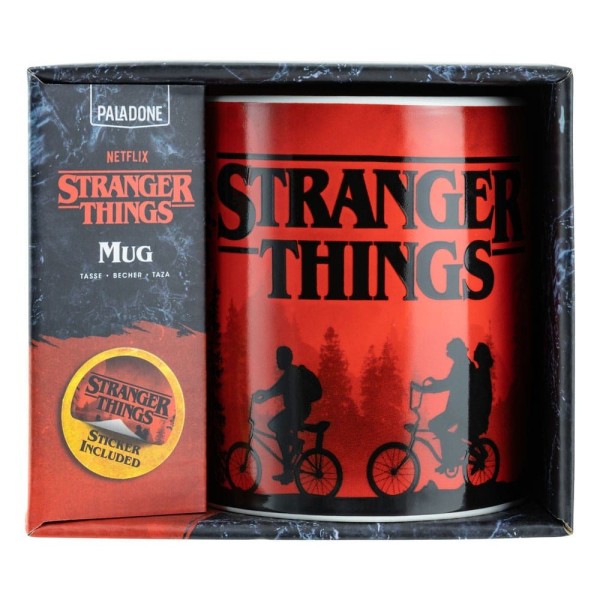 Stranger Things Taza y Pegatinas XL
